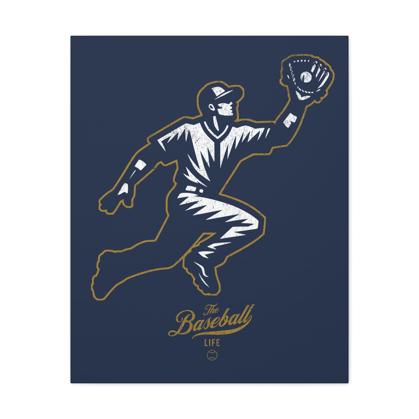 Player Icon Wall Art Canvas_Navy