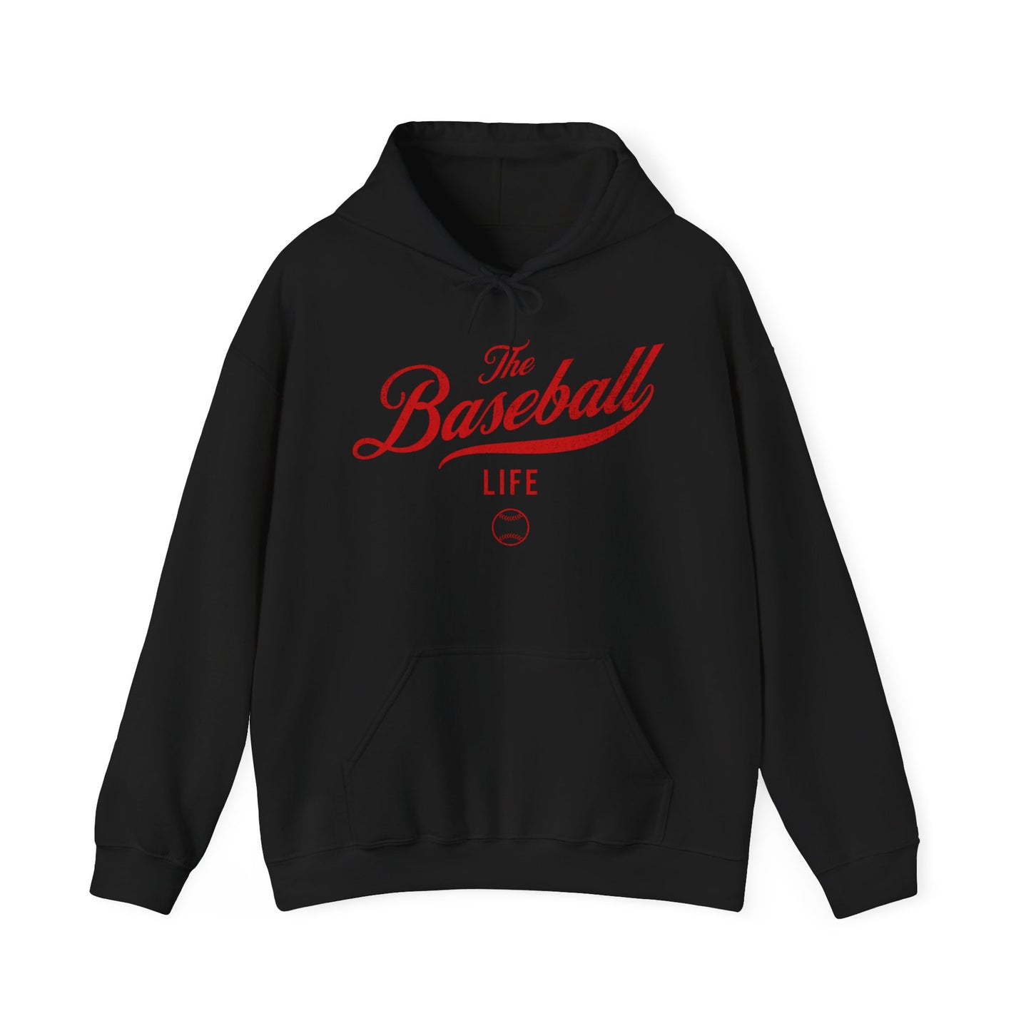 The Baseball Life Hoodie_Red Print