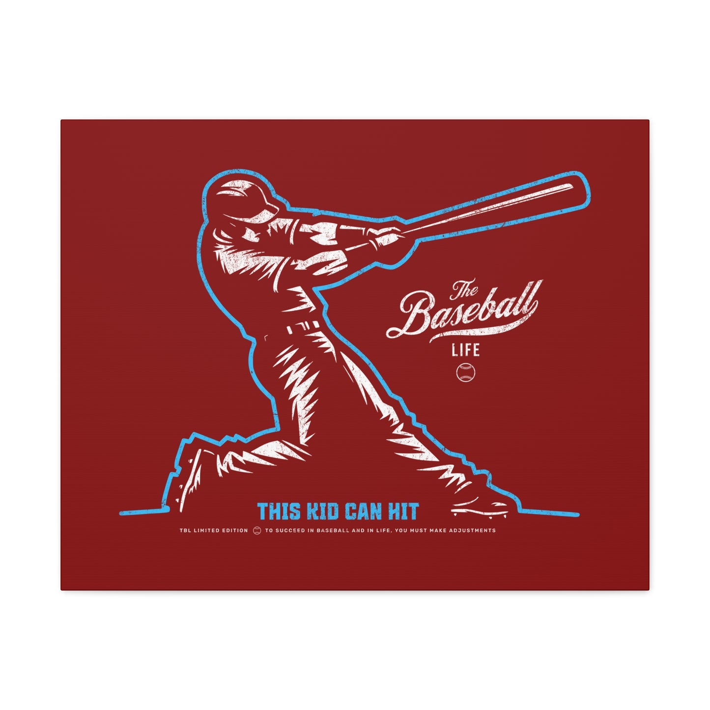 This Kid Can Hit Wall Art Canvas_Cardinal Red