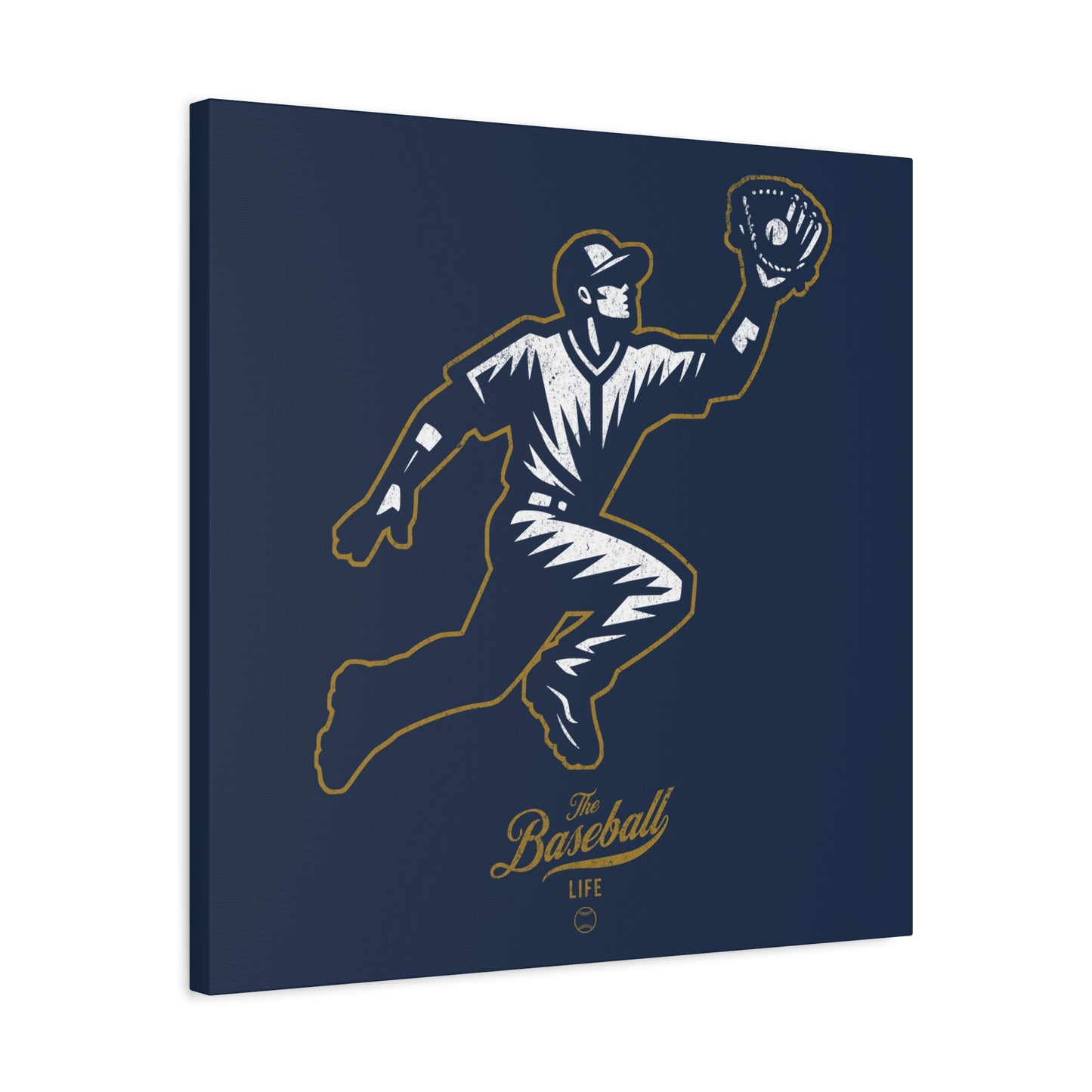 Player Icon Wall Art Canvas_Navy