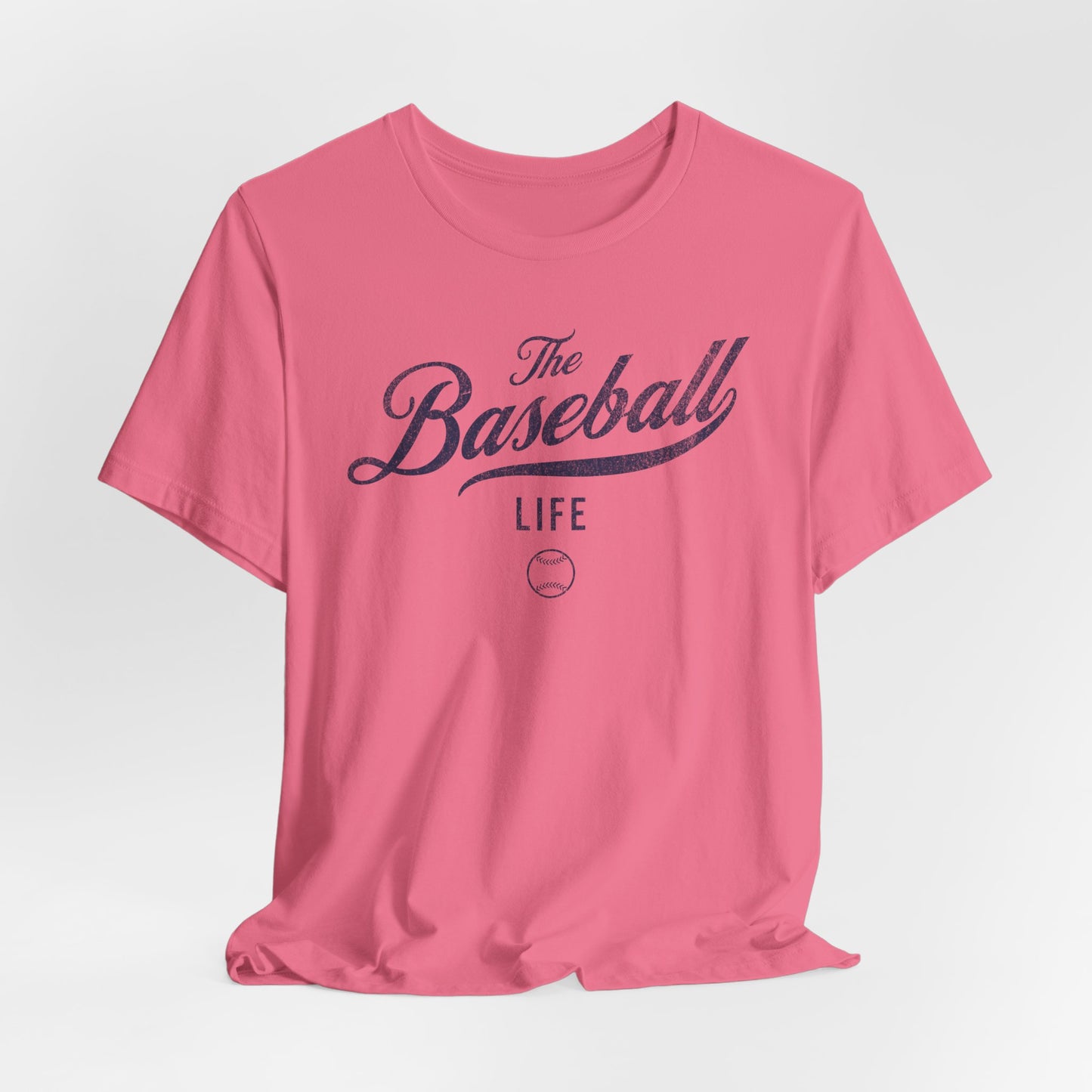 The Baseball Life Classic Script T-Shirt_Navy Print