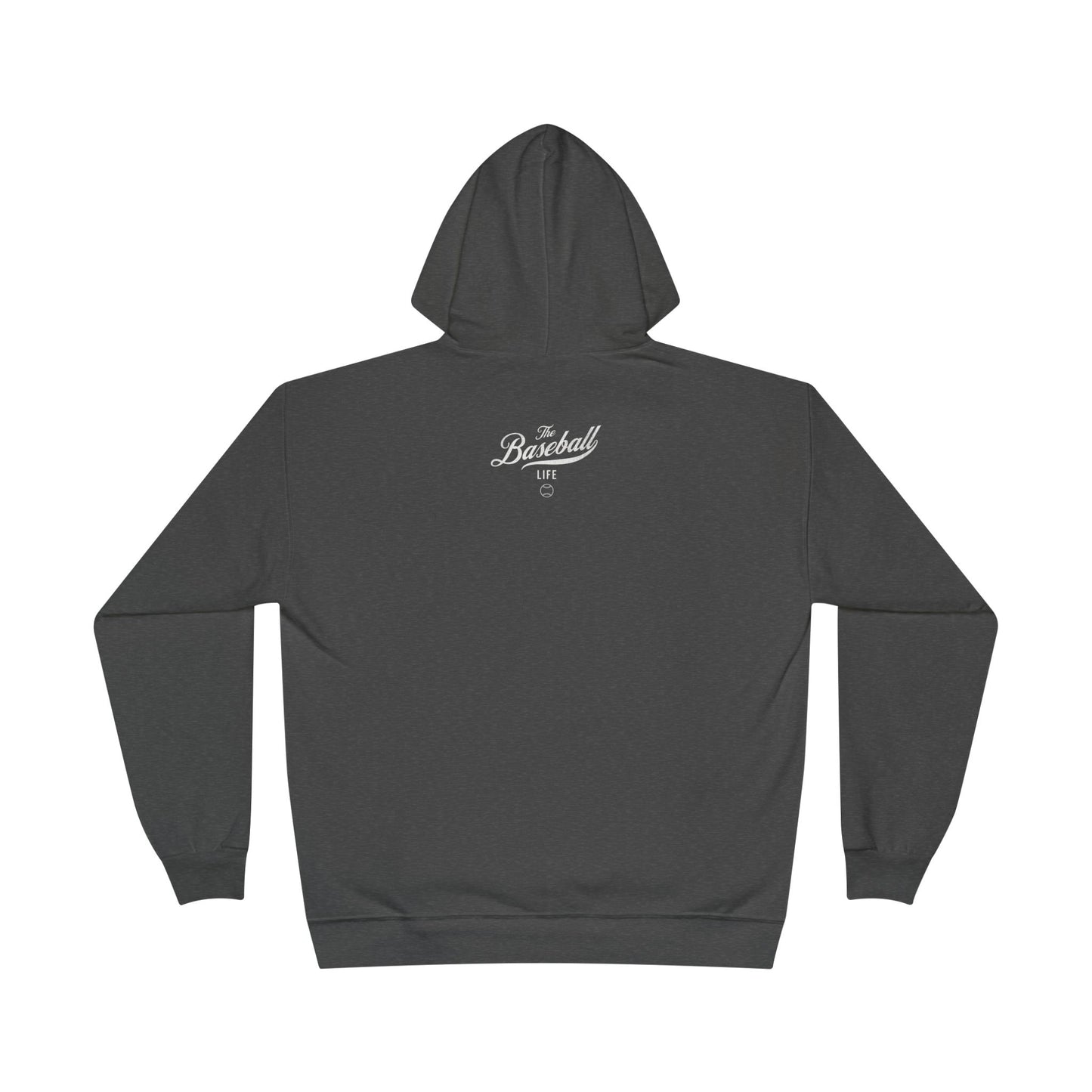 The Baseball Life Hoodie w/Grommets_White Print