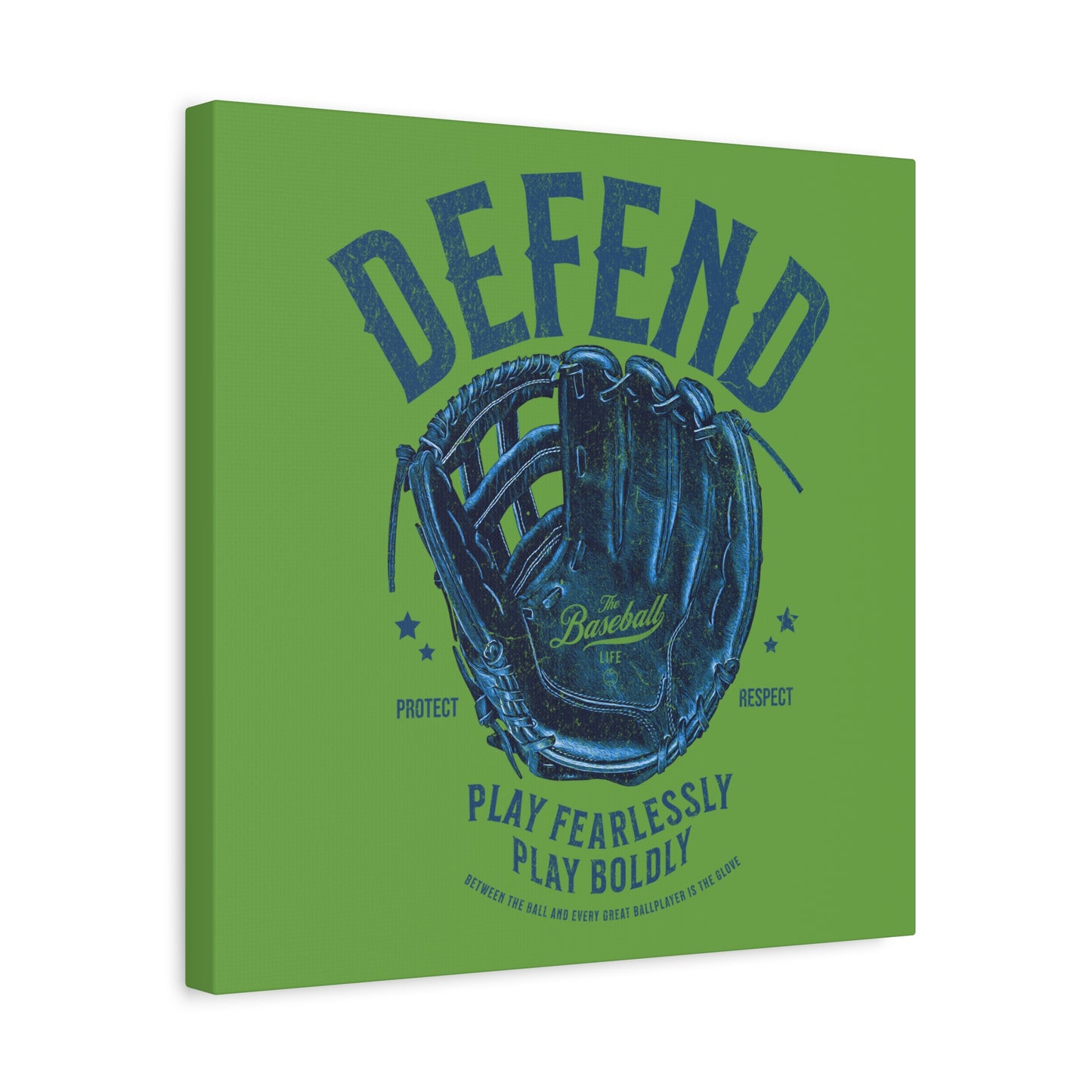 Defend Glove Wall Art Canvas_Grass Green