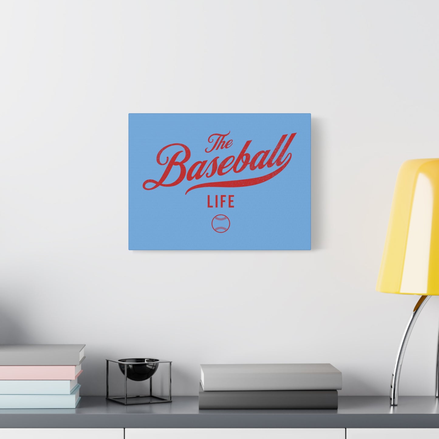 Wall Art Canvas_Carolina Blue w Red
