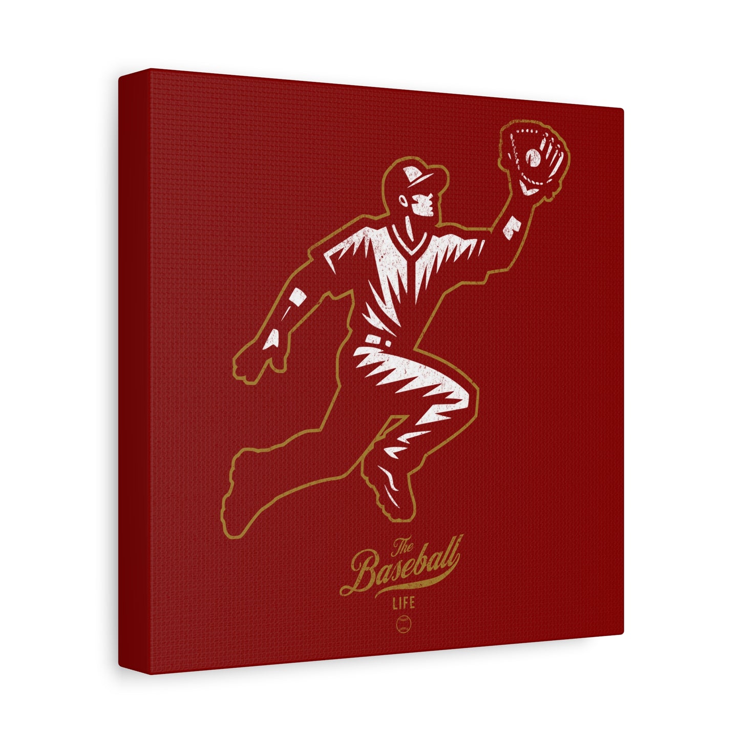 Player Icon Wall Art Canvas_Cardinal Red