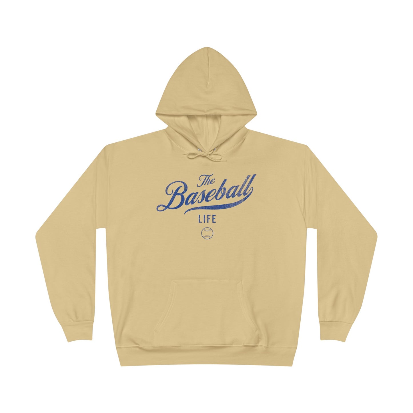 The Baseball Life Hoodie w/Grommets_Royal Blue Print