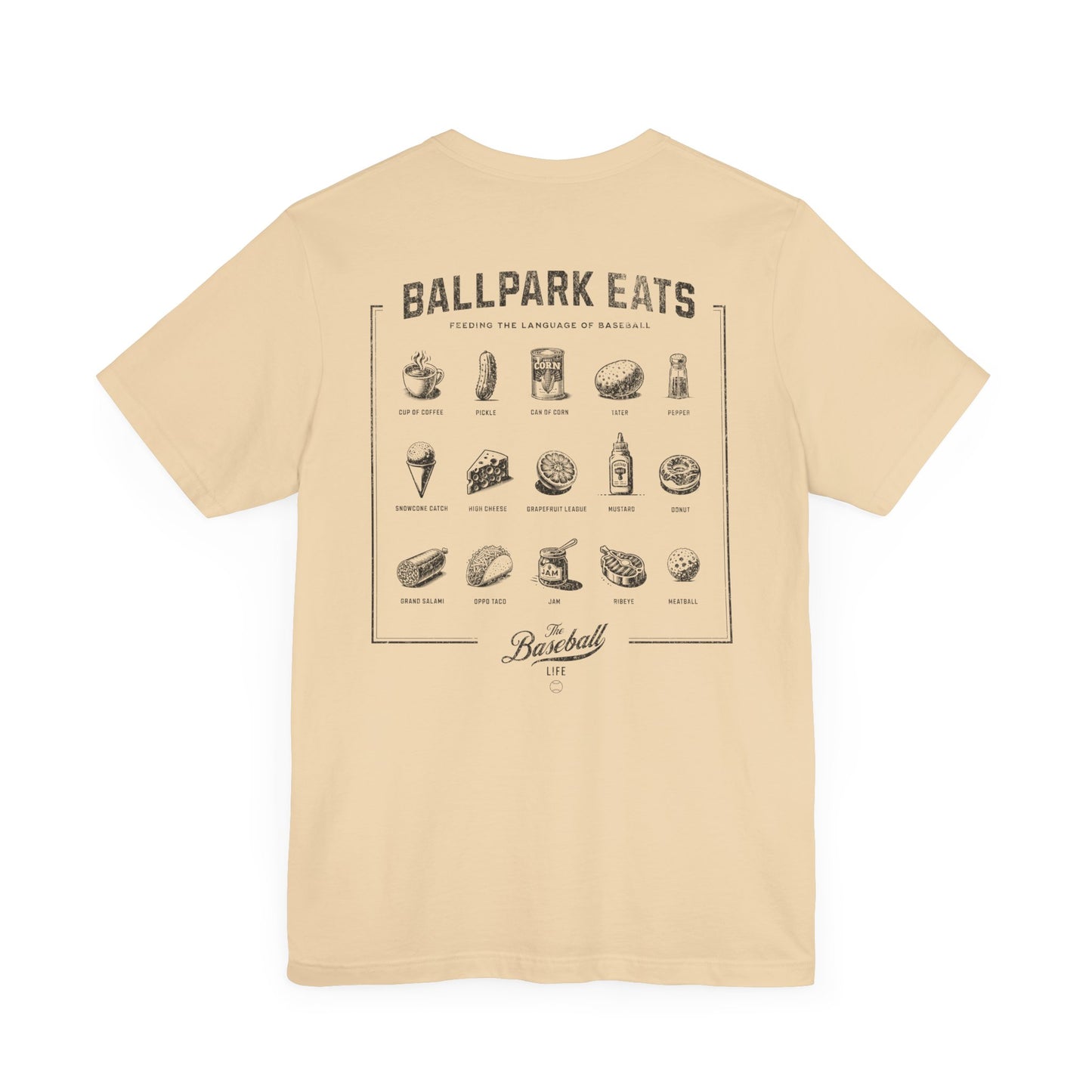 Ballpark Eats_Feeding the Language of Baseball T-Shirt