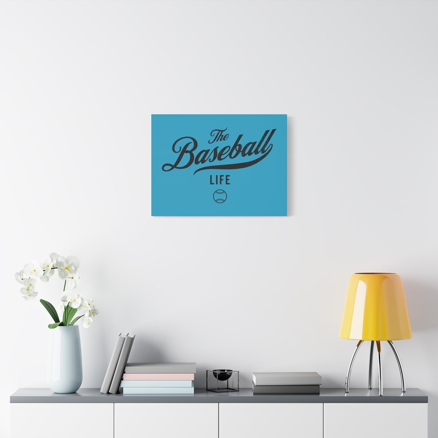 Wall Art Canvas_Turquoise w Black