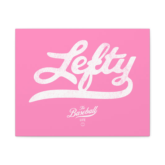 Lefty Wall Art Canvas_Bubble Gum Pink