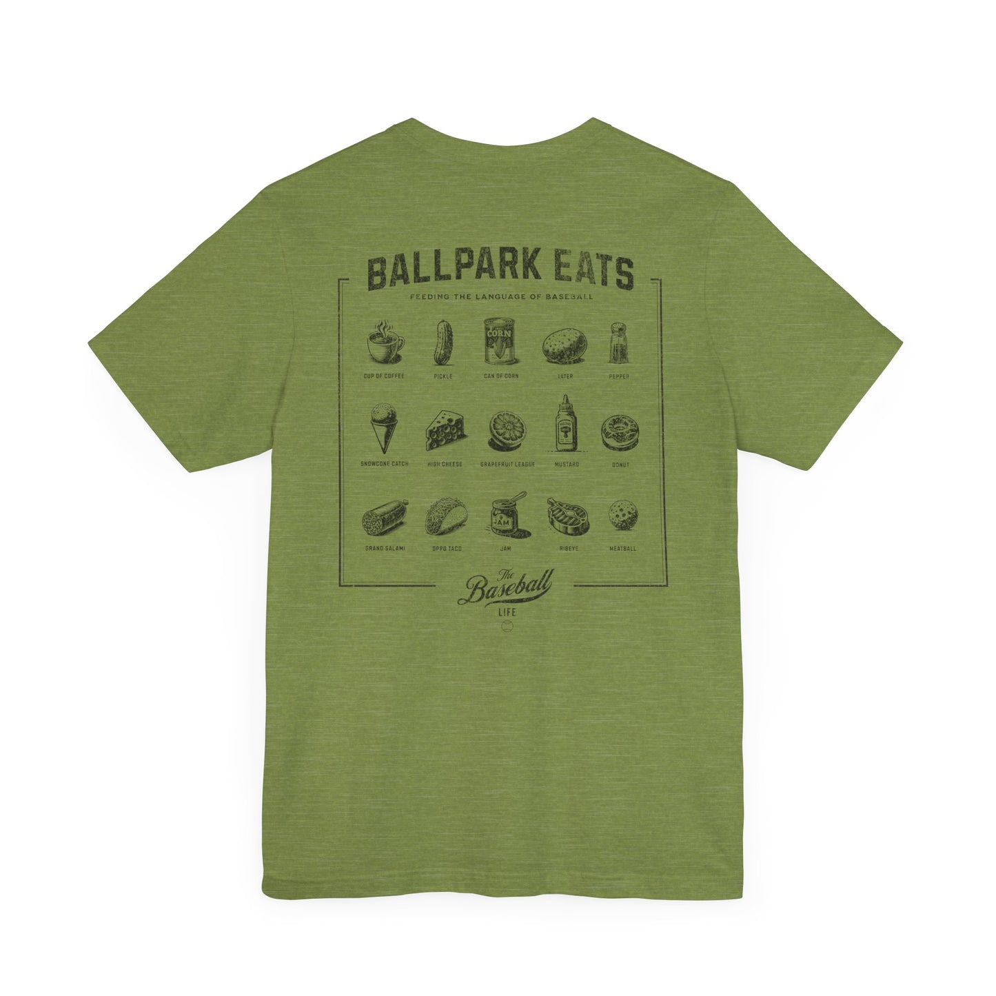 Ballpark Eats_Feeding the Language of Baseball T-Shirt