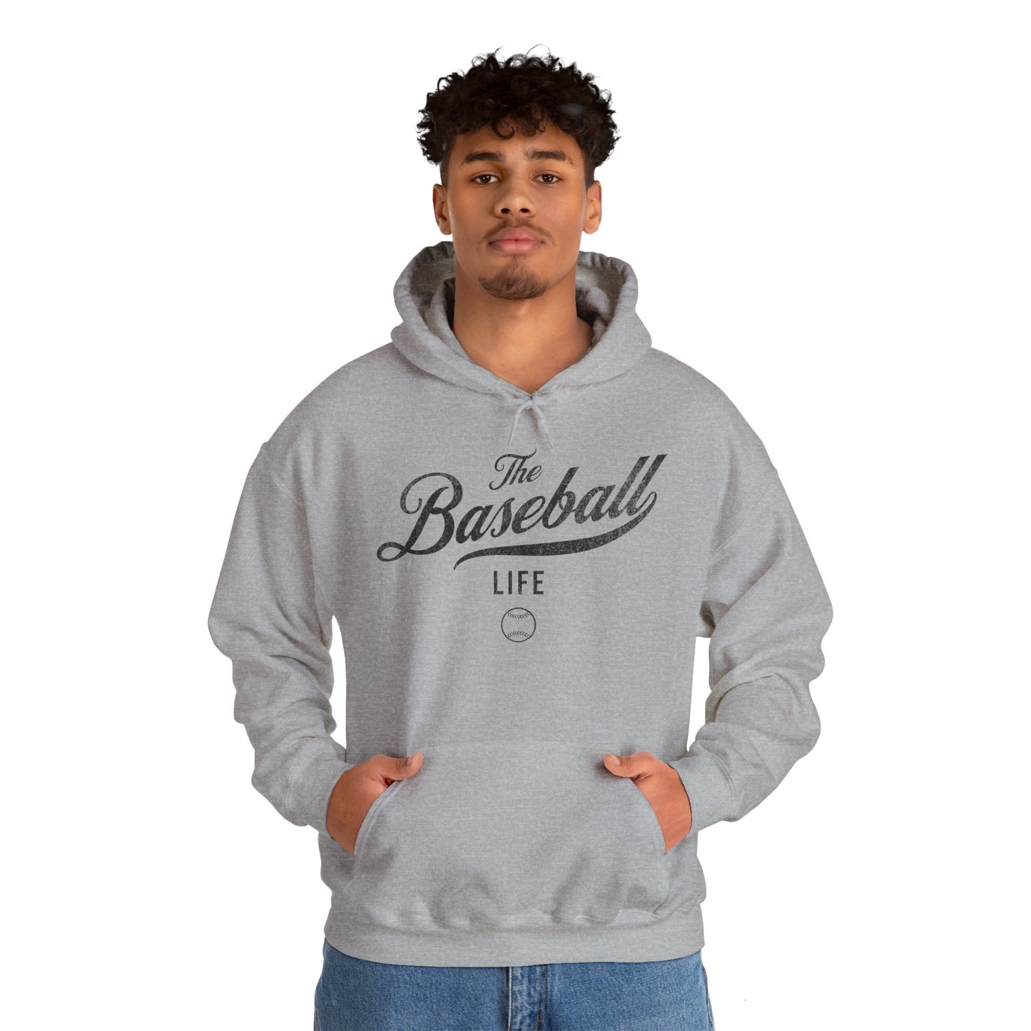 The Baseball Life Hoodie_Black Print