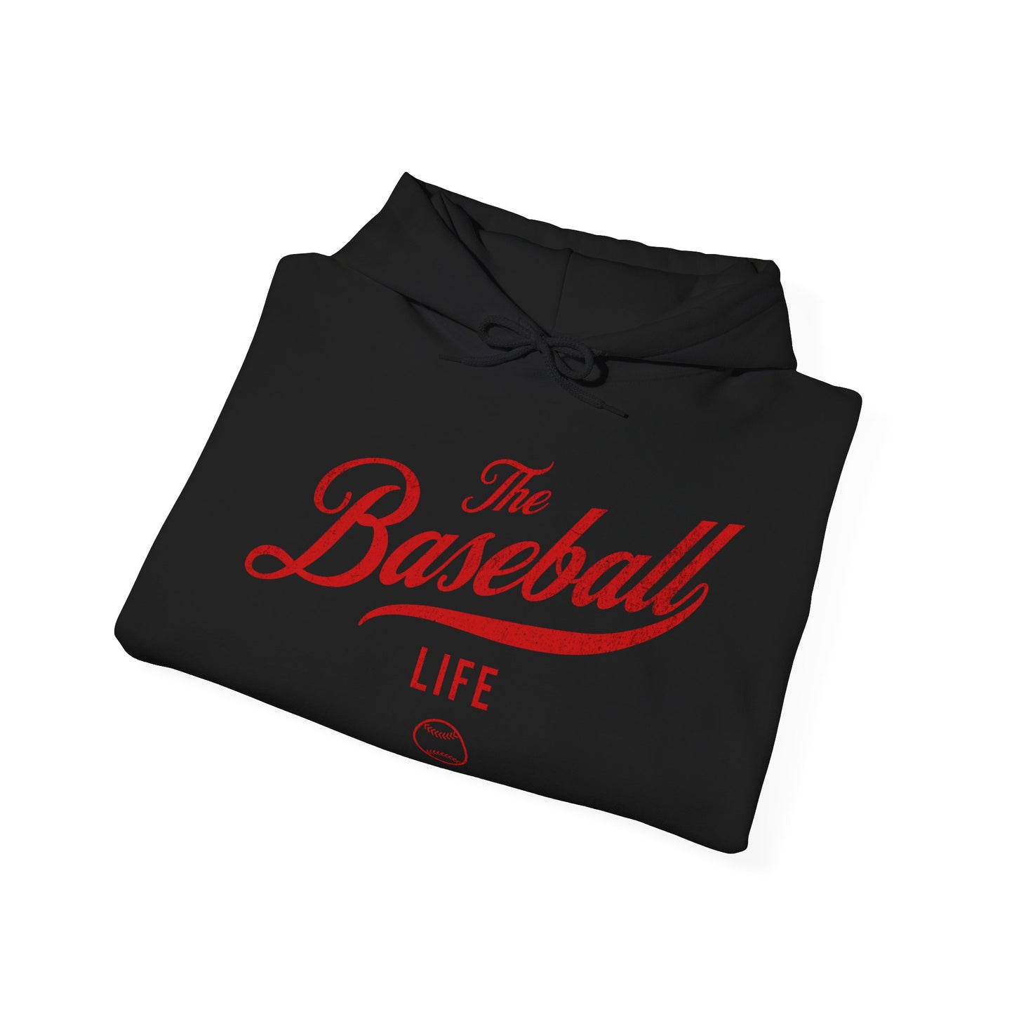 The Baseball Life Hoodie_Red Print