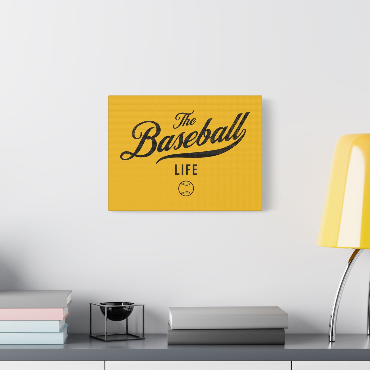 Wall Art Canvas_Yellow Gold w Black