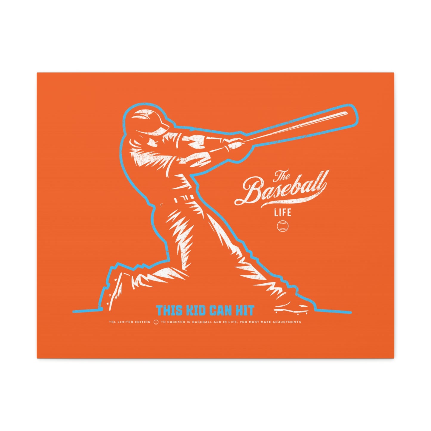 This Kid Can Hit Wall Art Canvas_Orange