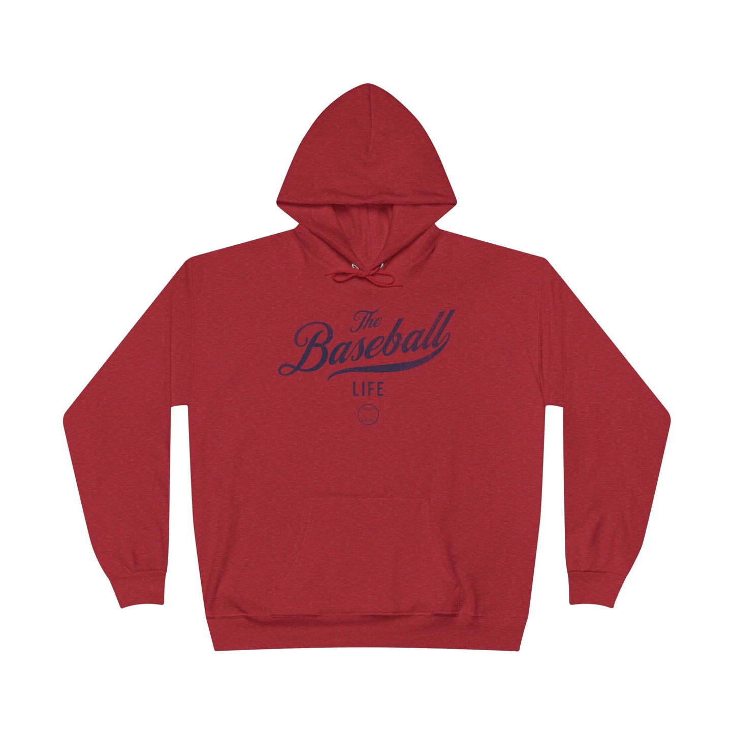 The Baseball Life Hoodie w/Grommets_Navy Print