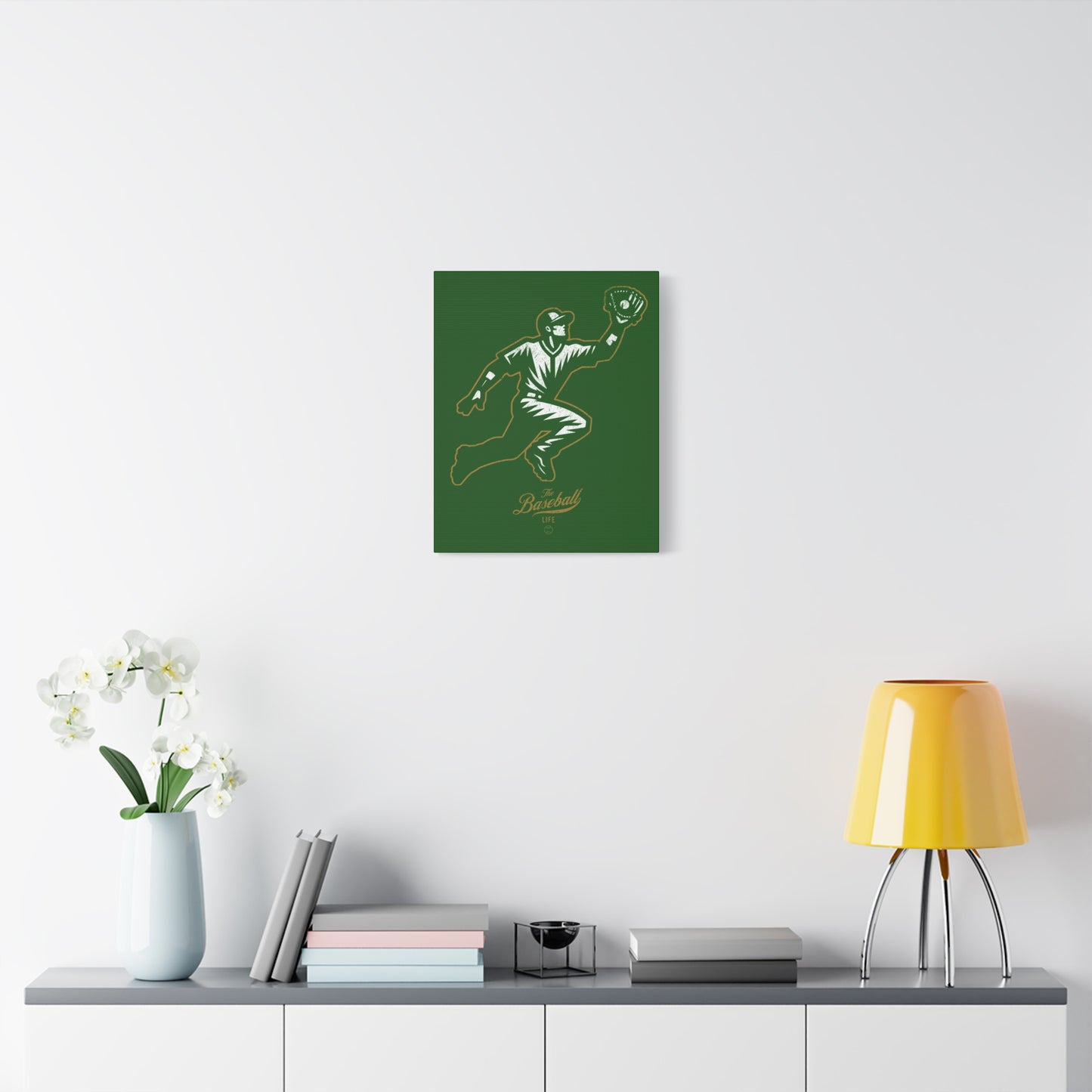 Player Icon Wall Art Canvas_Dark Green