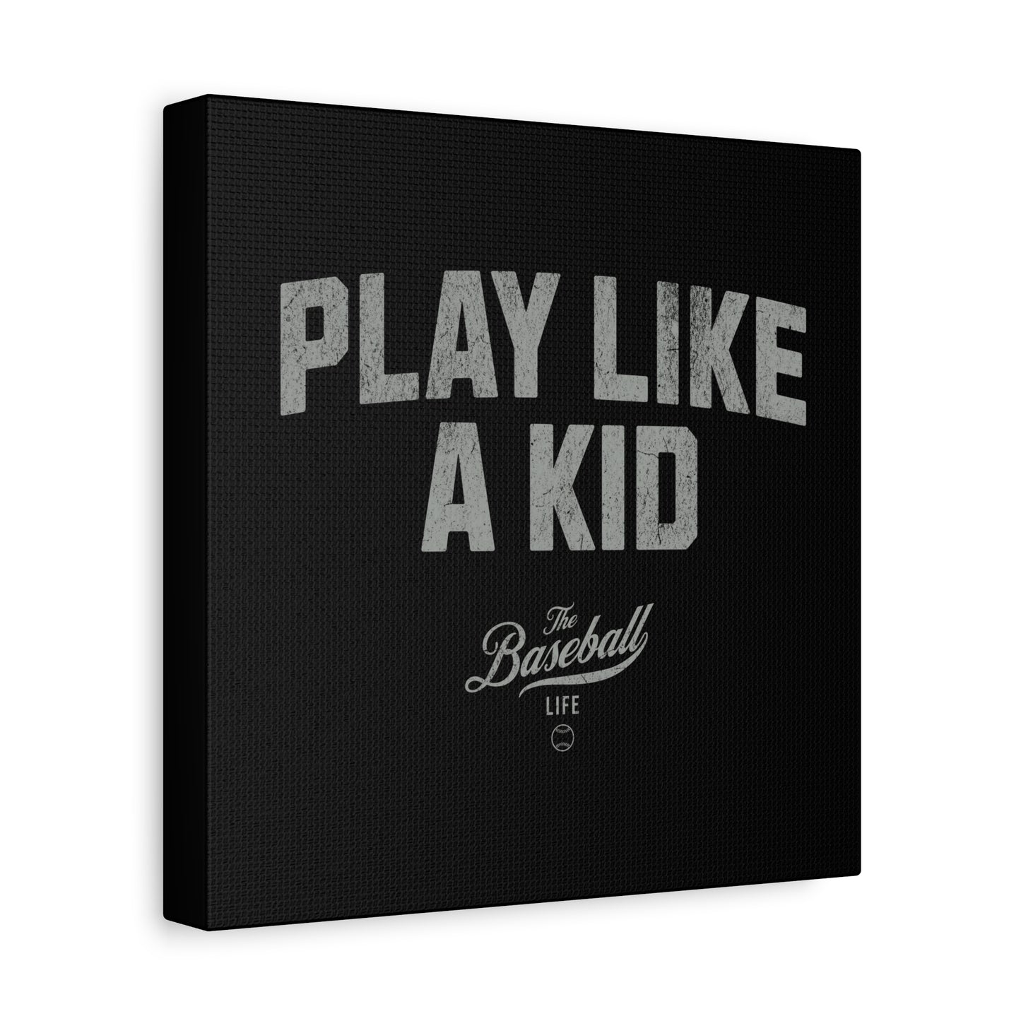 Play Like A Kid Wall Art Canvas_Black