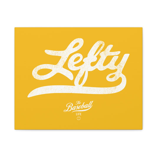 Lefty Wall Art Canvas_Yellow Gold