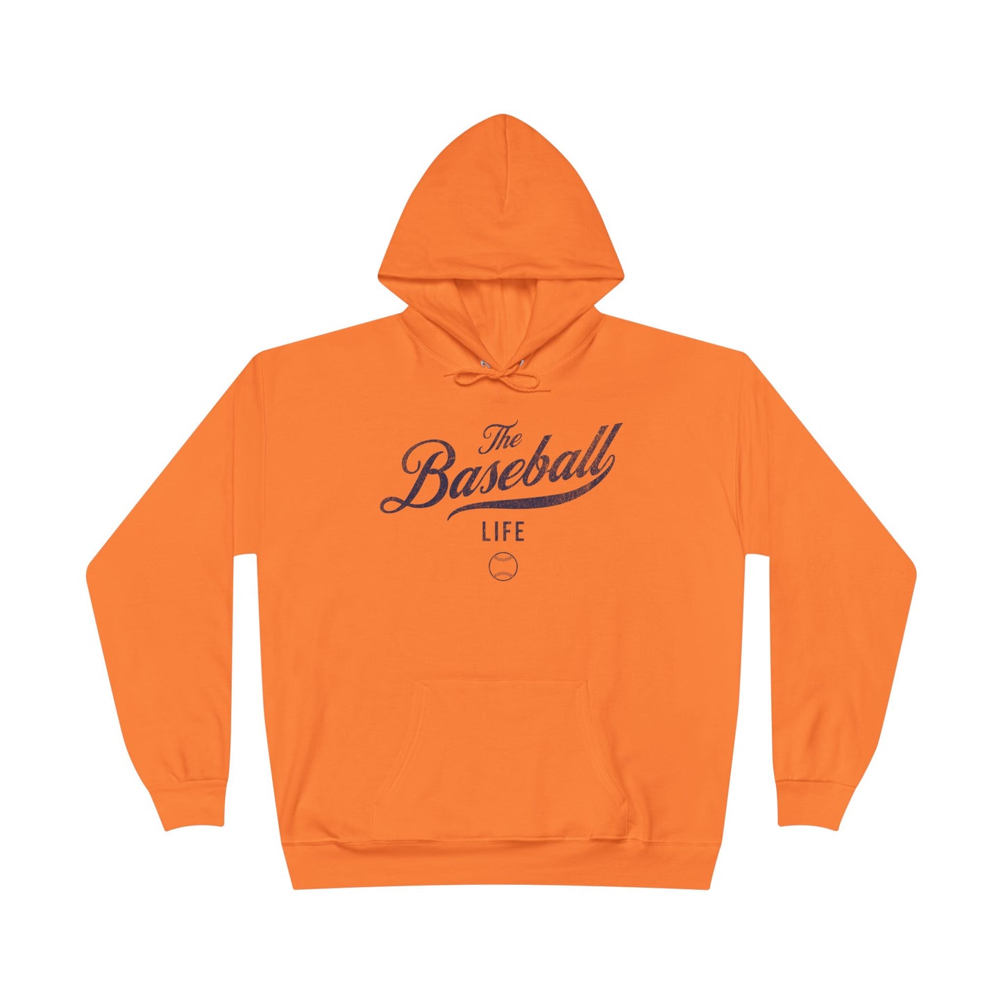 The Baseball Life Hoodie w/Grommets_Navy Print