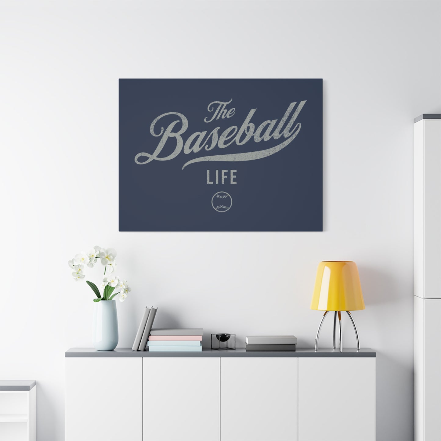 Wall Art Canvas_Navy w Silver Gray