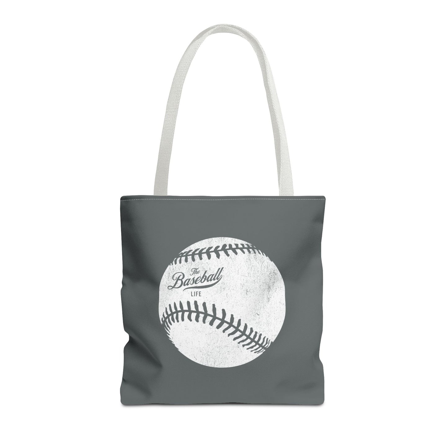 Weathered Baseball Tote Bag_Dark Gray