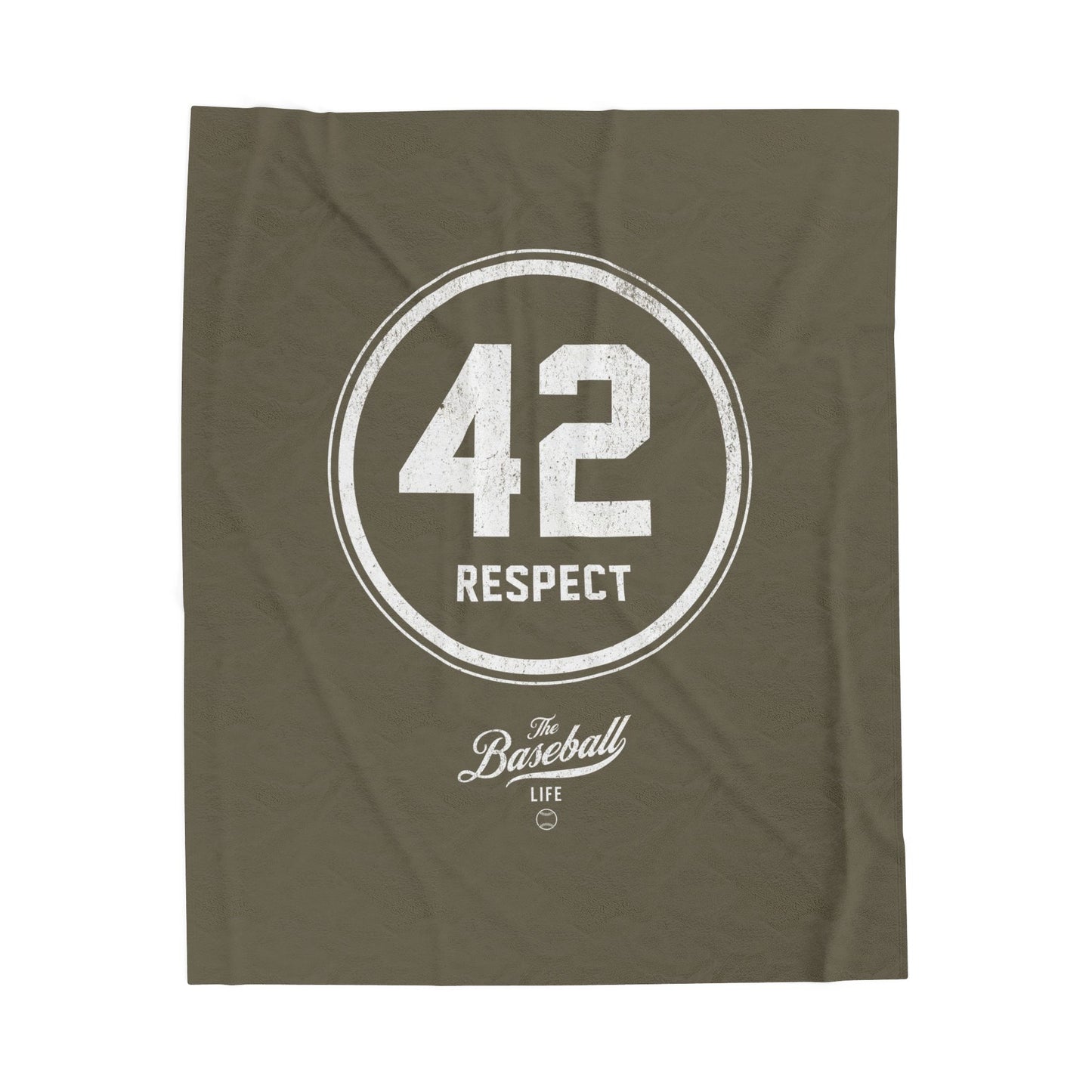 Velveteen Plush Blanket_42 RESPECT Jackie Robinson Tribute_Army