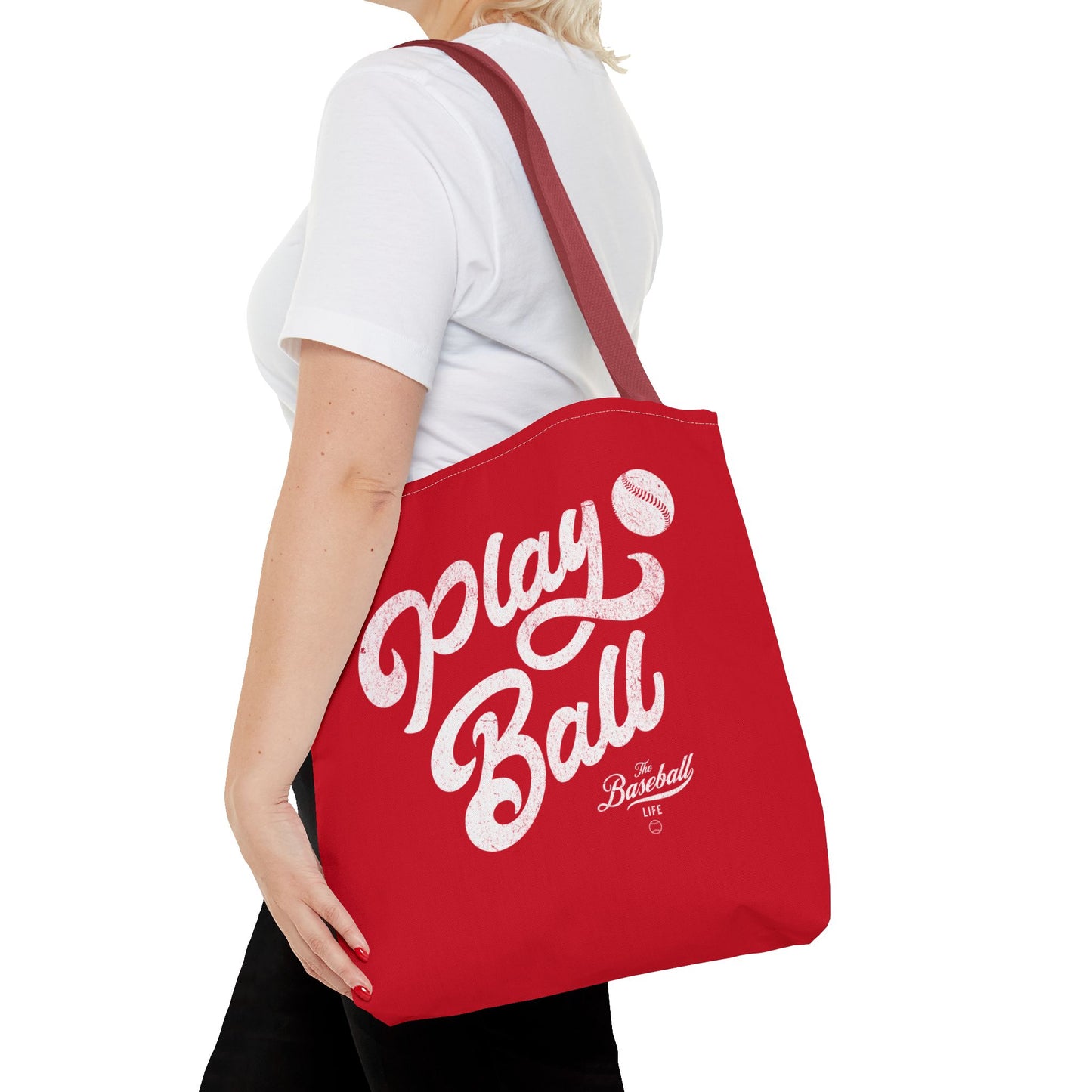 Play Ball Script Tote Bag