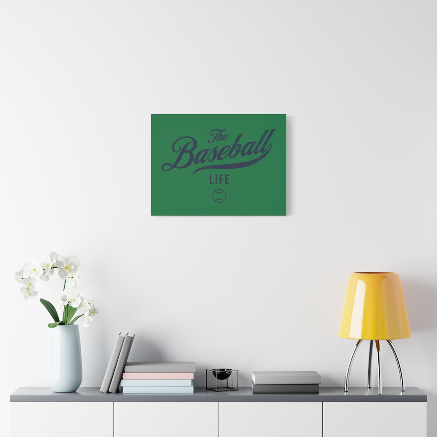 Wall Art Canvas_Green w Navy