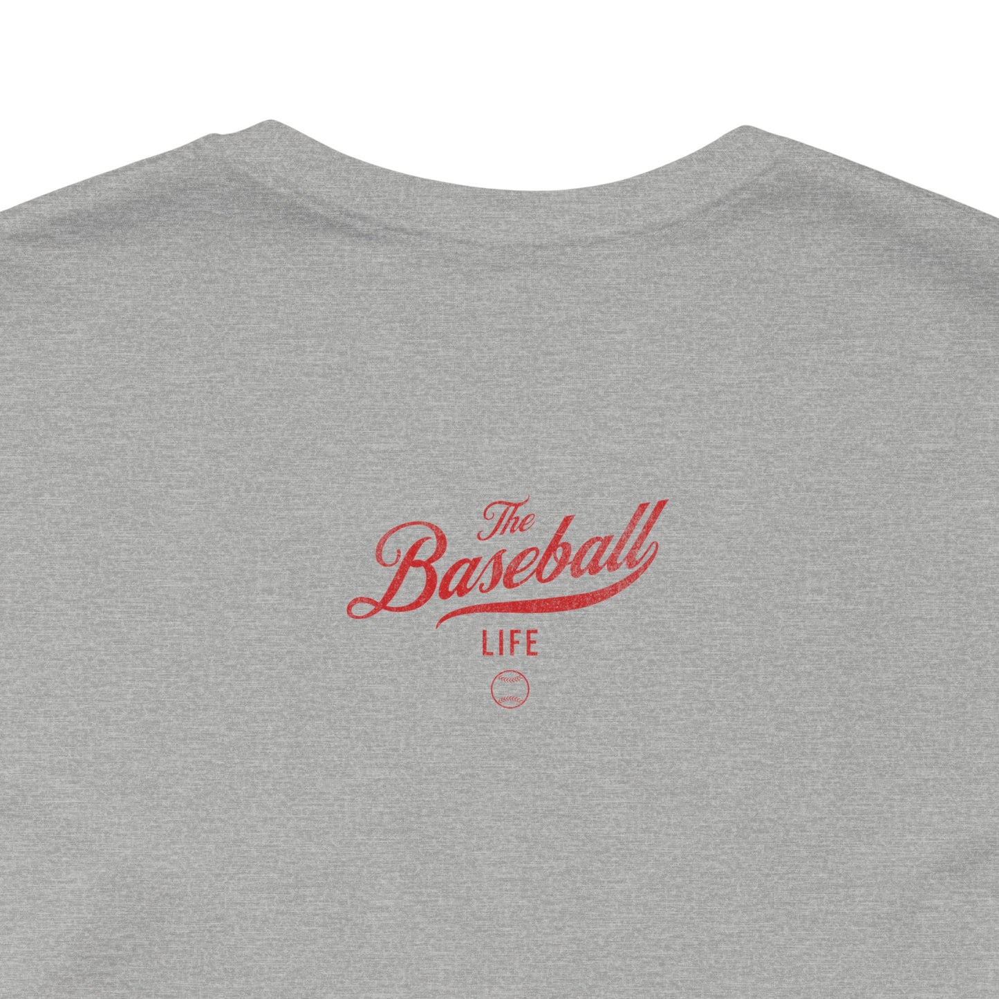 The Baseball Life Classic Script T-Shirt_Red Print