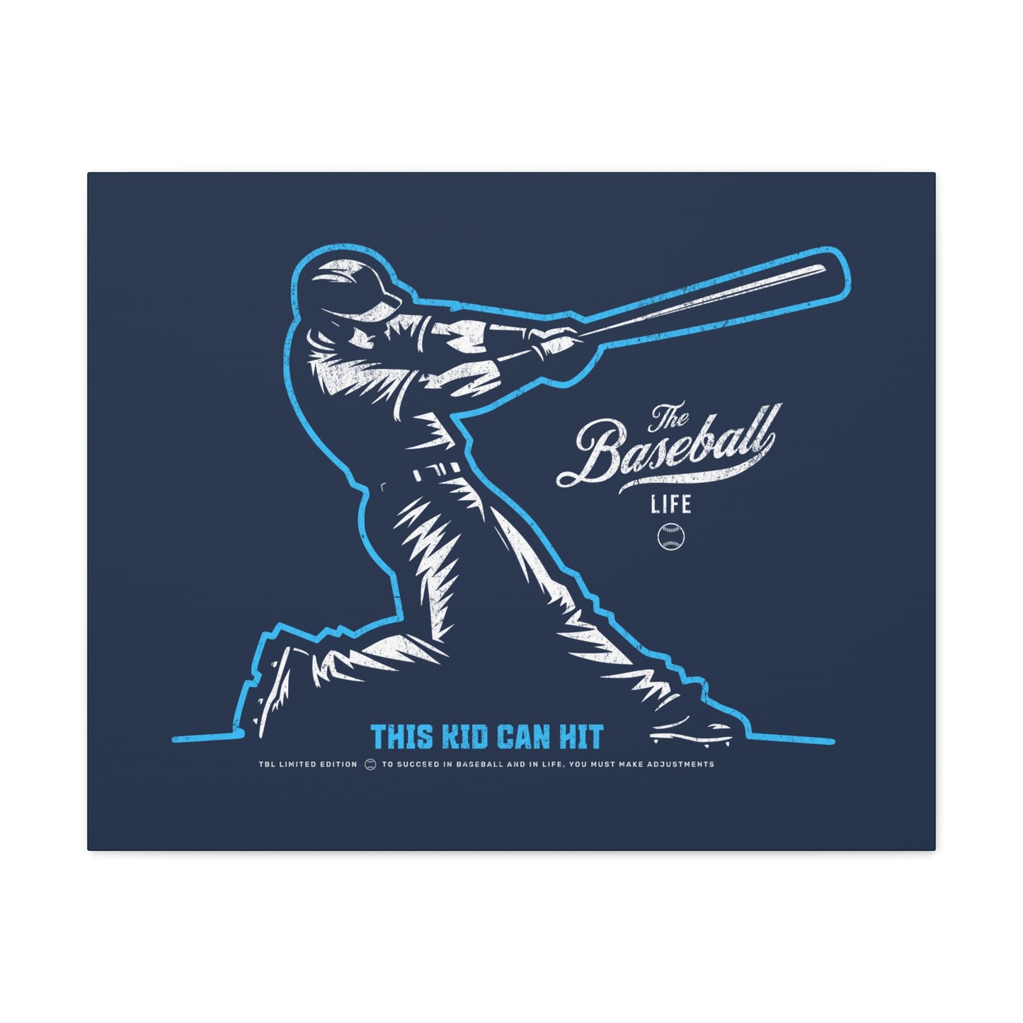 This Kid Can Hit Wall Art Canvas_Navy