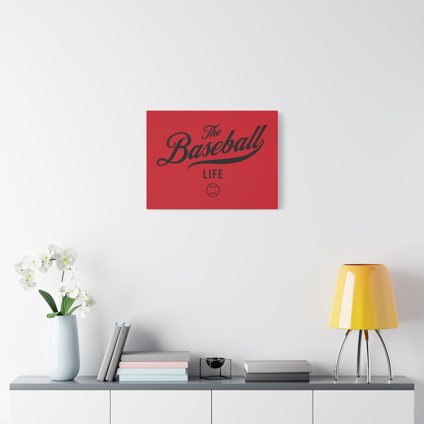 Wall Art Canvas_Red w Black