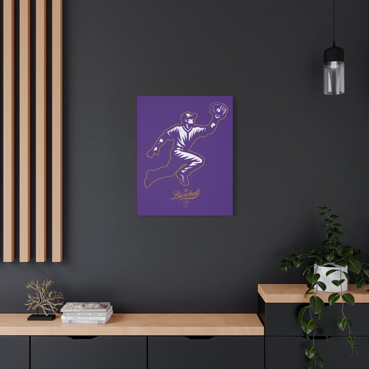 Player Icon Wall Art Canvas_Purple