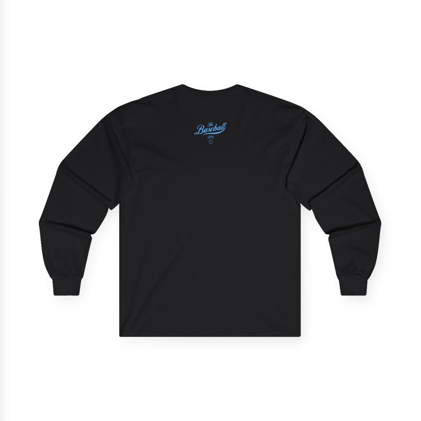 The Baseball Life Long Sleeve T-Shirt_Carolina Blue Print