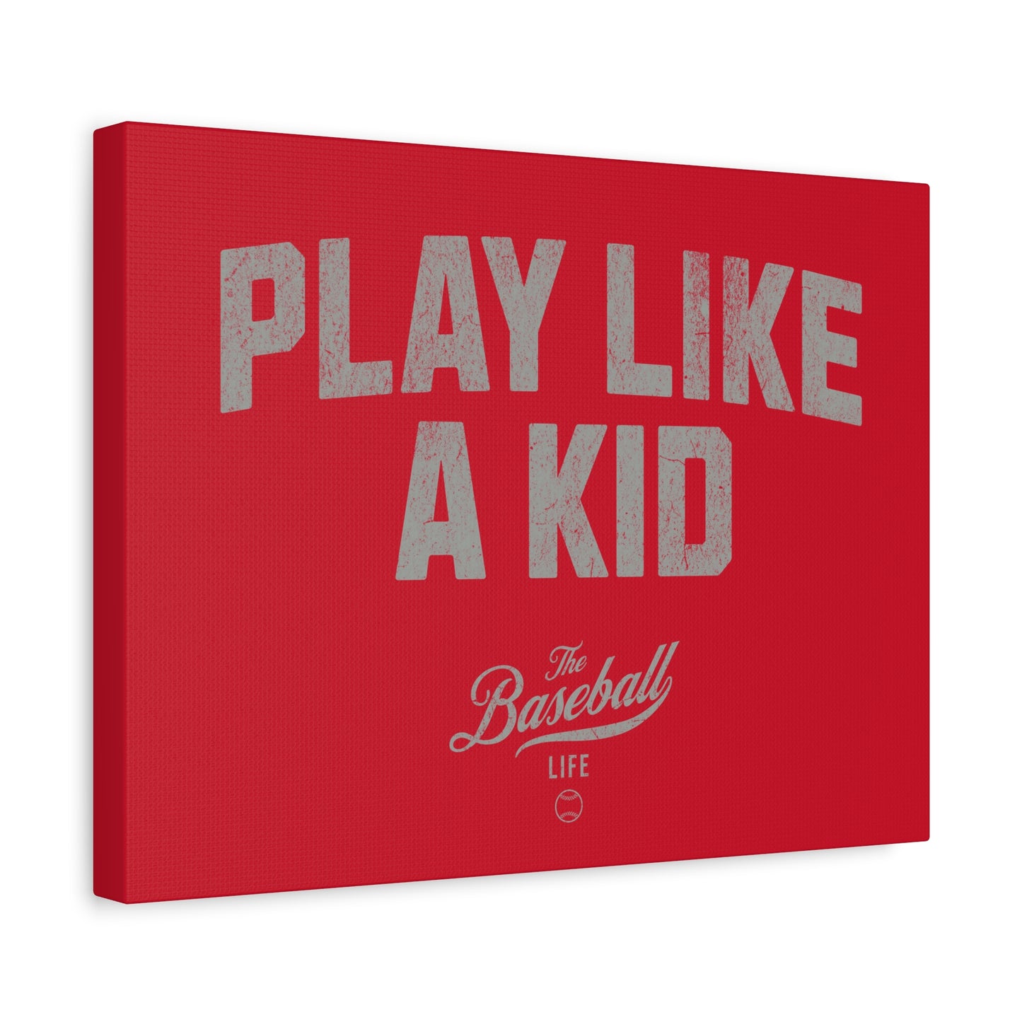 Play Like A Kid Wall Art Canvas_Red