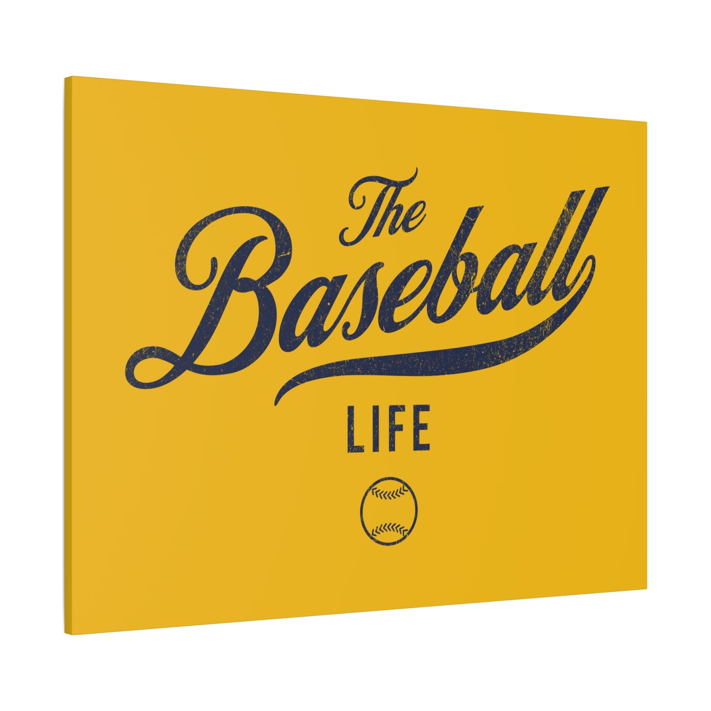 Wall Art Canvas_Yellow Gold w Navy