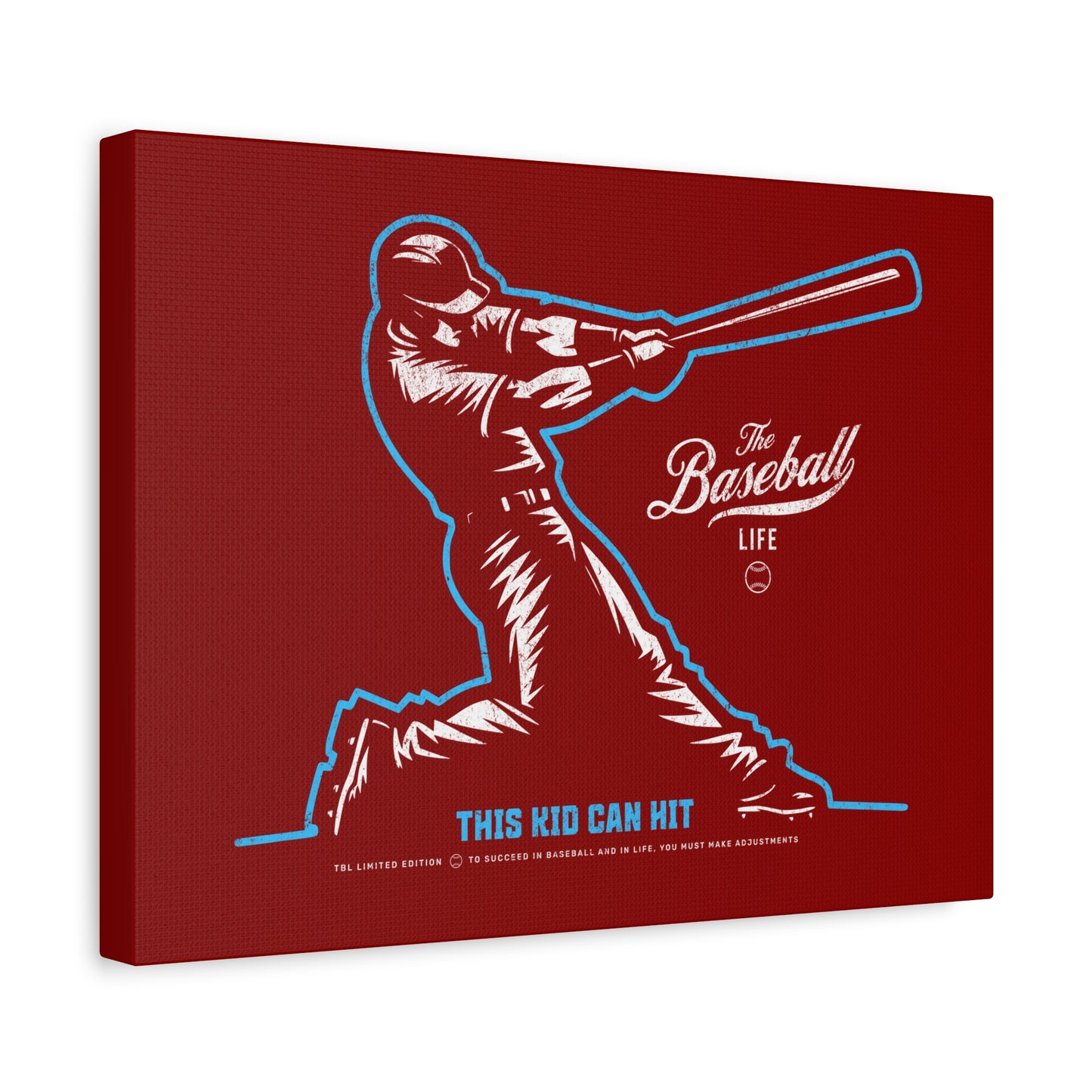 This Kid Can Hit Wall Art Canvas_Cardinal Red