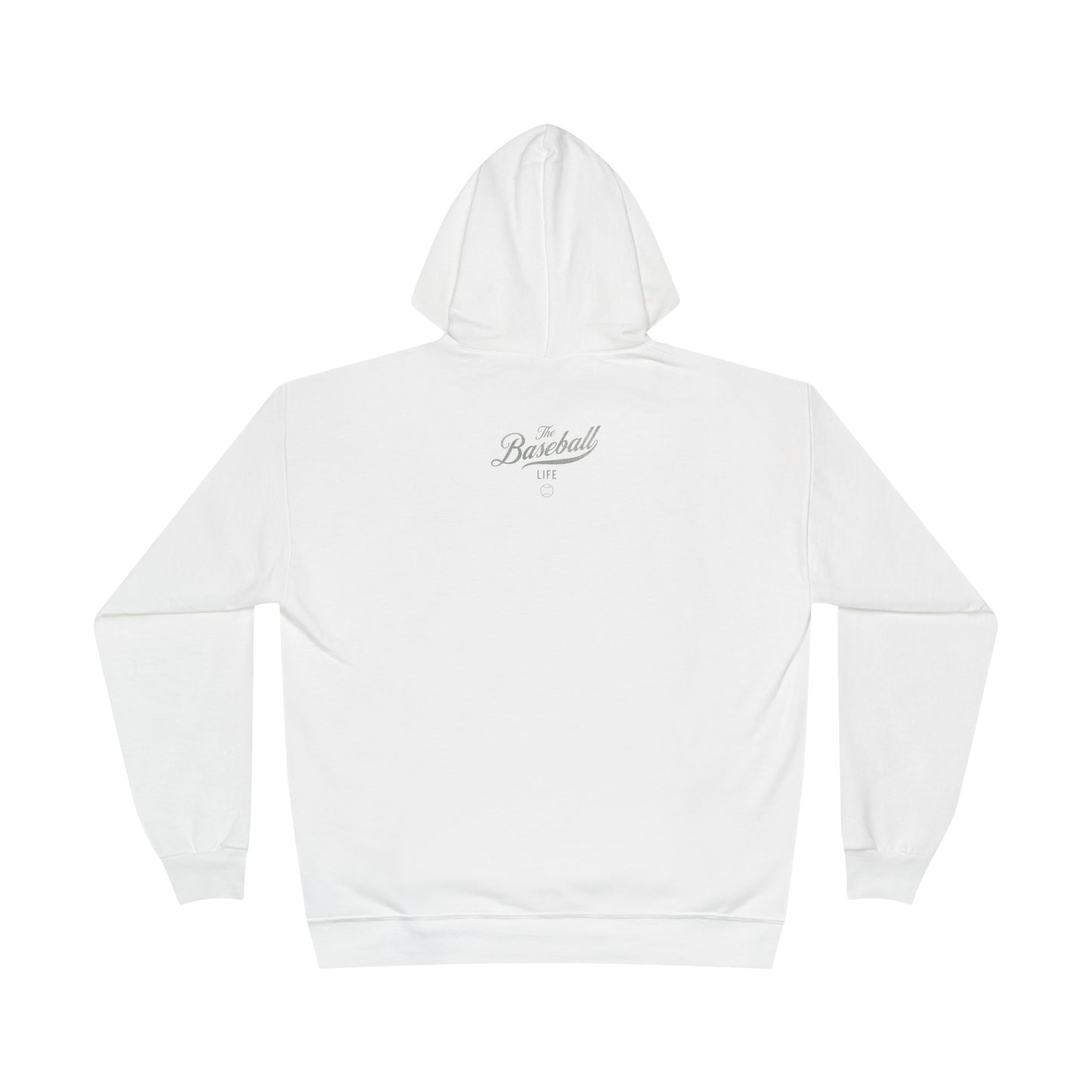 The Baseball Life Hoodie w/Grommets_Silver Gray Print