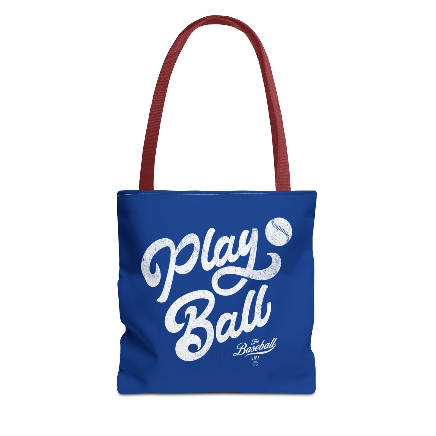 Play Ball Script Tote Bag_Royal Blue