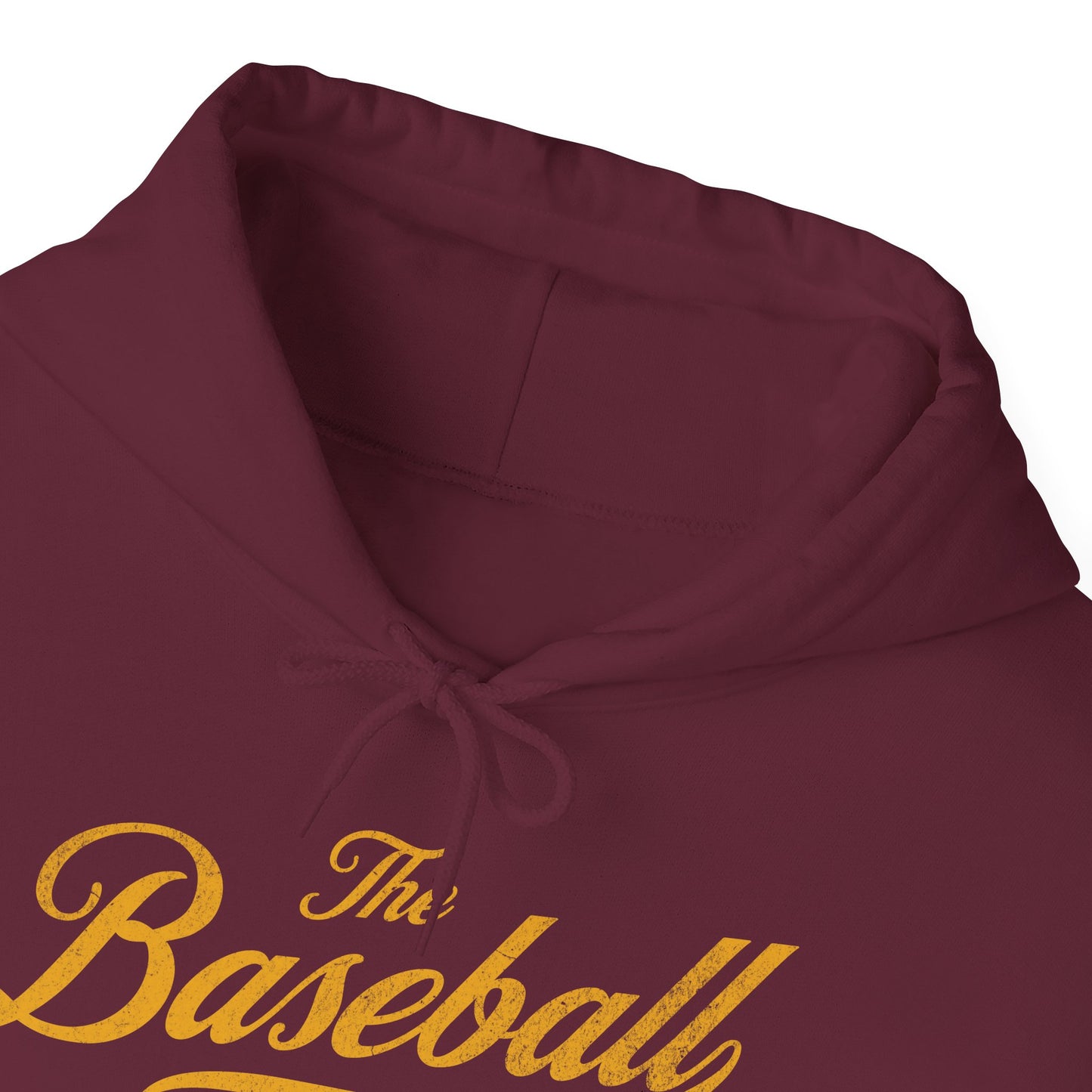The Baseball Life Hoodie_Yellow Gold Print