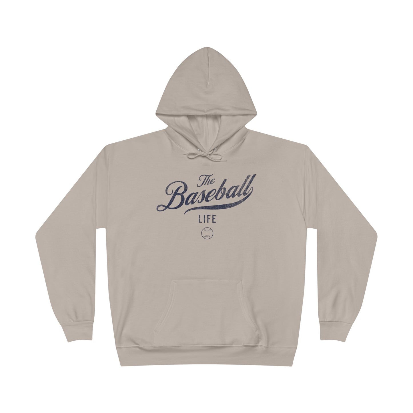 The Baseball Life Hoodie w/Grommets_Navy Print