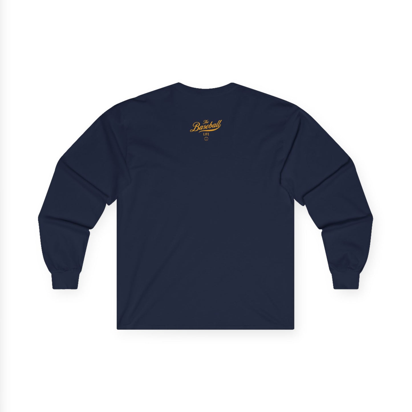 The Baseball Life Long Sleeve T-Shirt_Yellow Gold Print