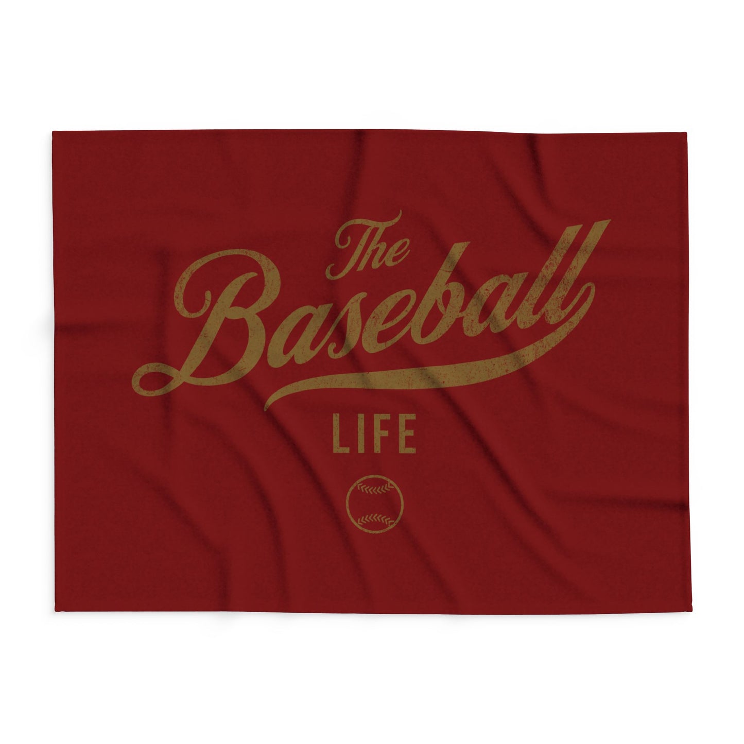 Fleece Blanket_Maroon w Old Gold Print