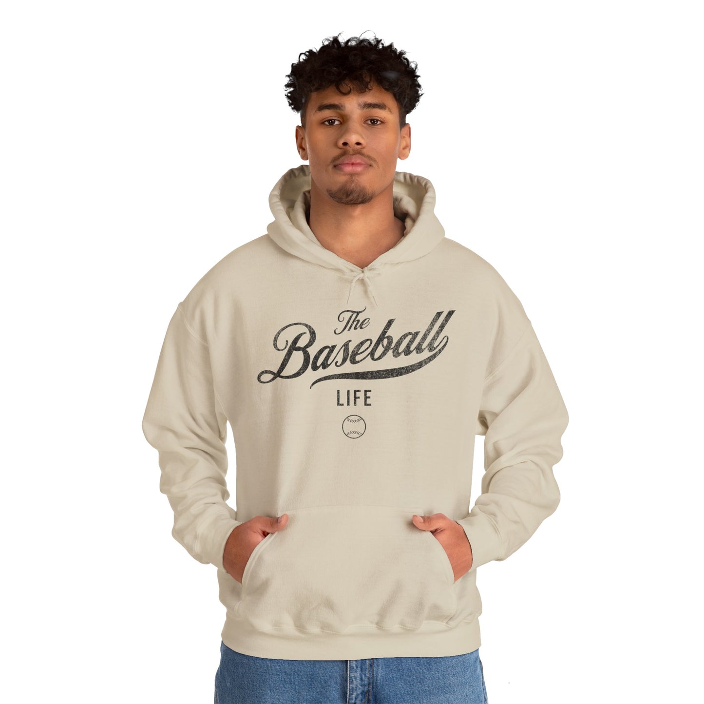 The Baseball Life Hoodie_Black Print