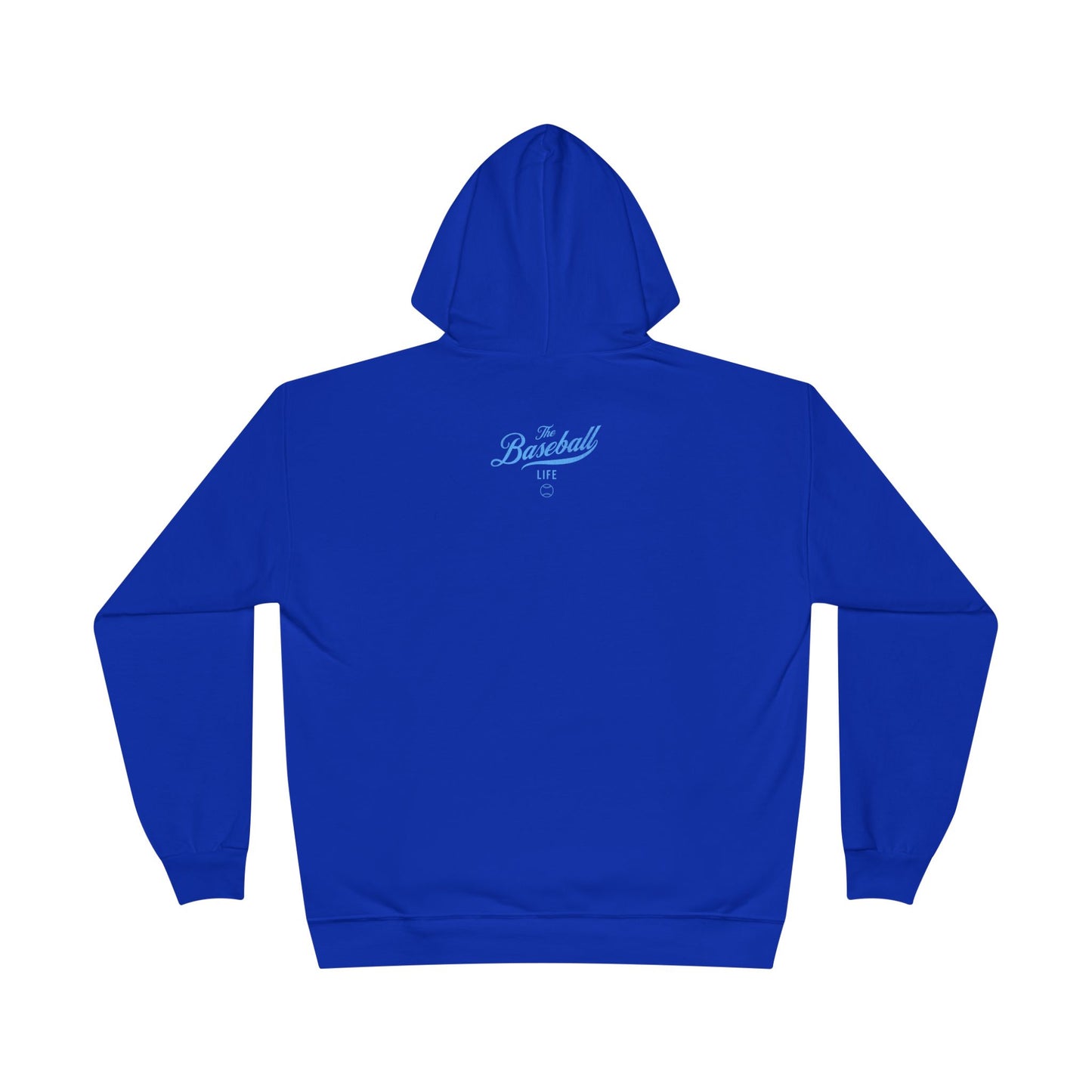 The Baseball Life Hoodie w/Grommets_Carolina Blue Print
