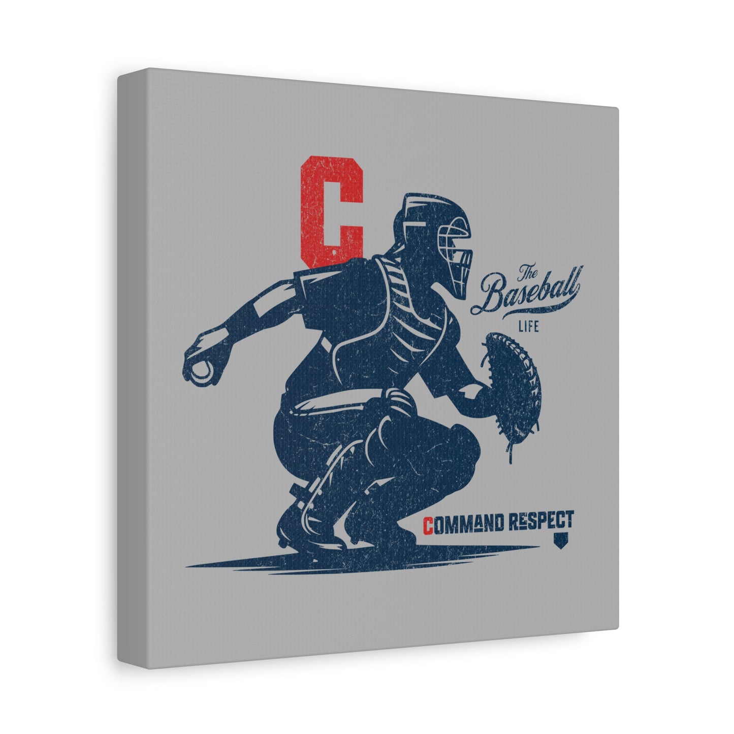Catcher_Command Respect Wall Art Canvas_Light Gray