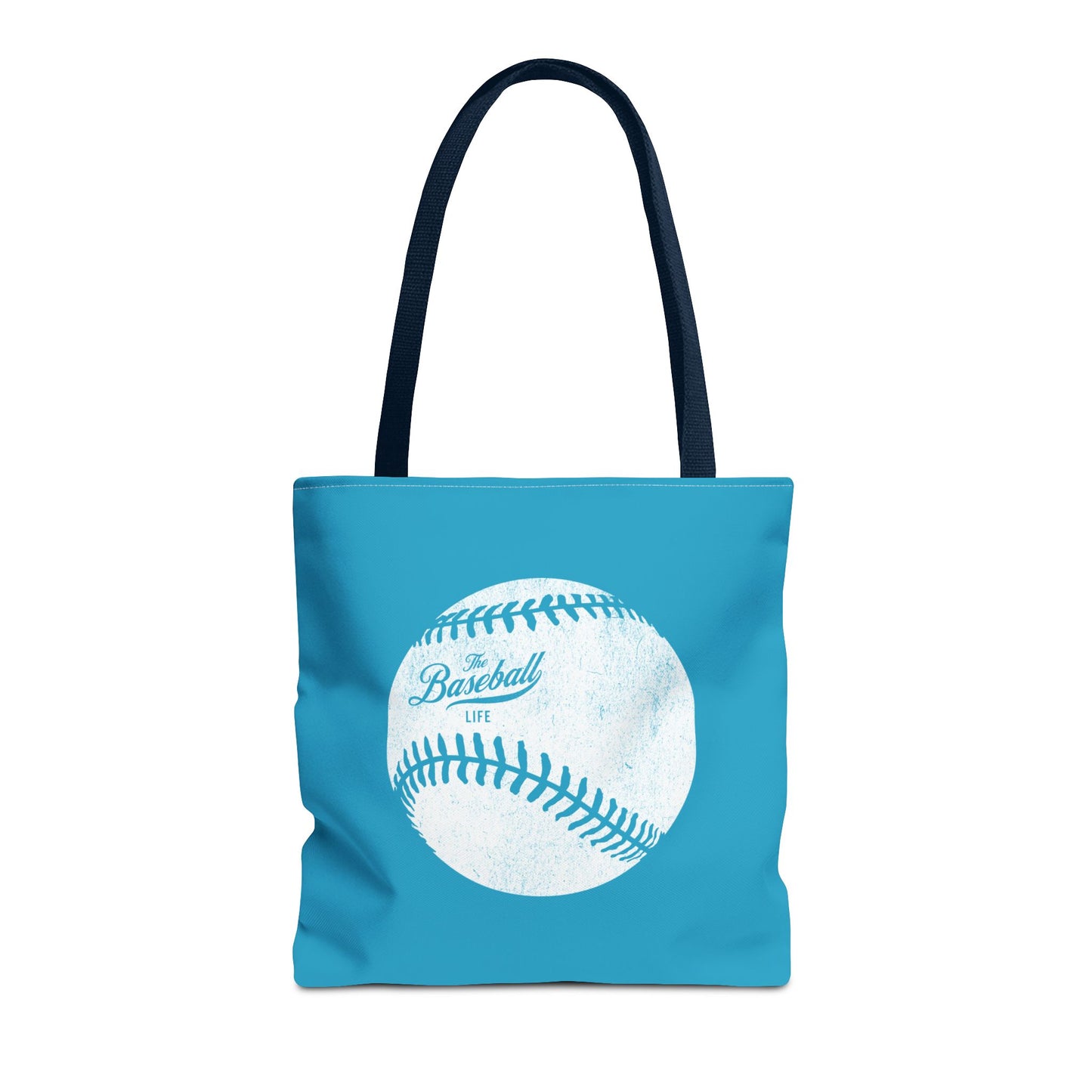 Weathered Baseball Tote Bag_Turquoise