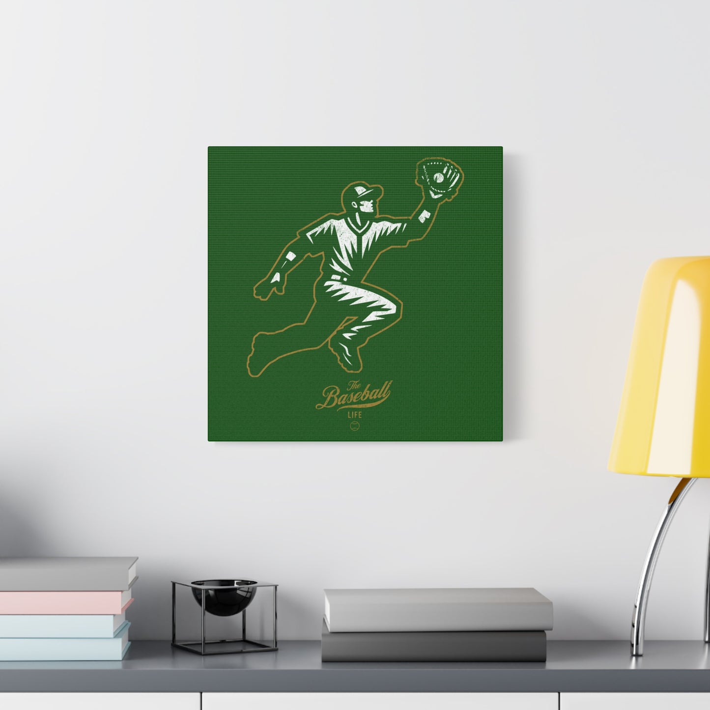 Player Icon Wall Art Canvas_Dark Green