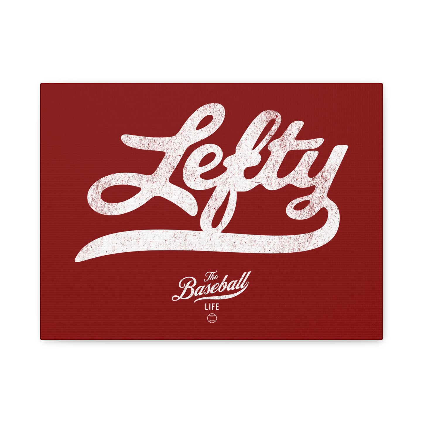 Lefty Wall Art Canvas_Cardinal Red