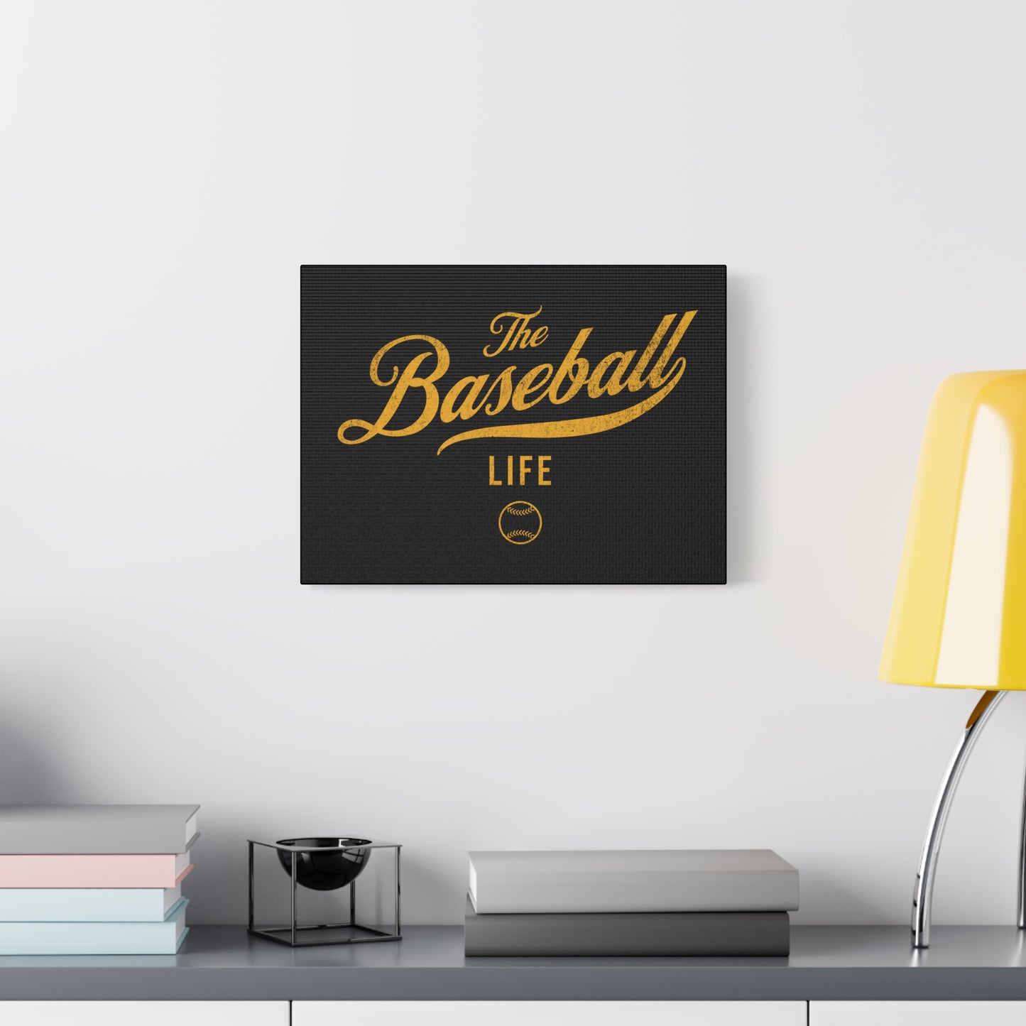 Wall Art Canvas_Black w Yellow Gold