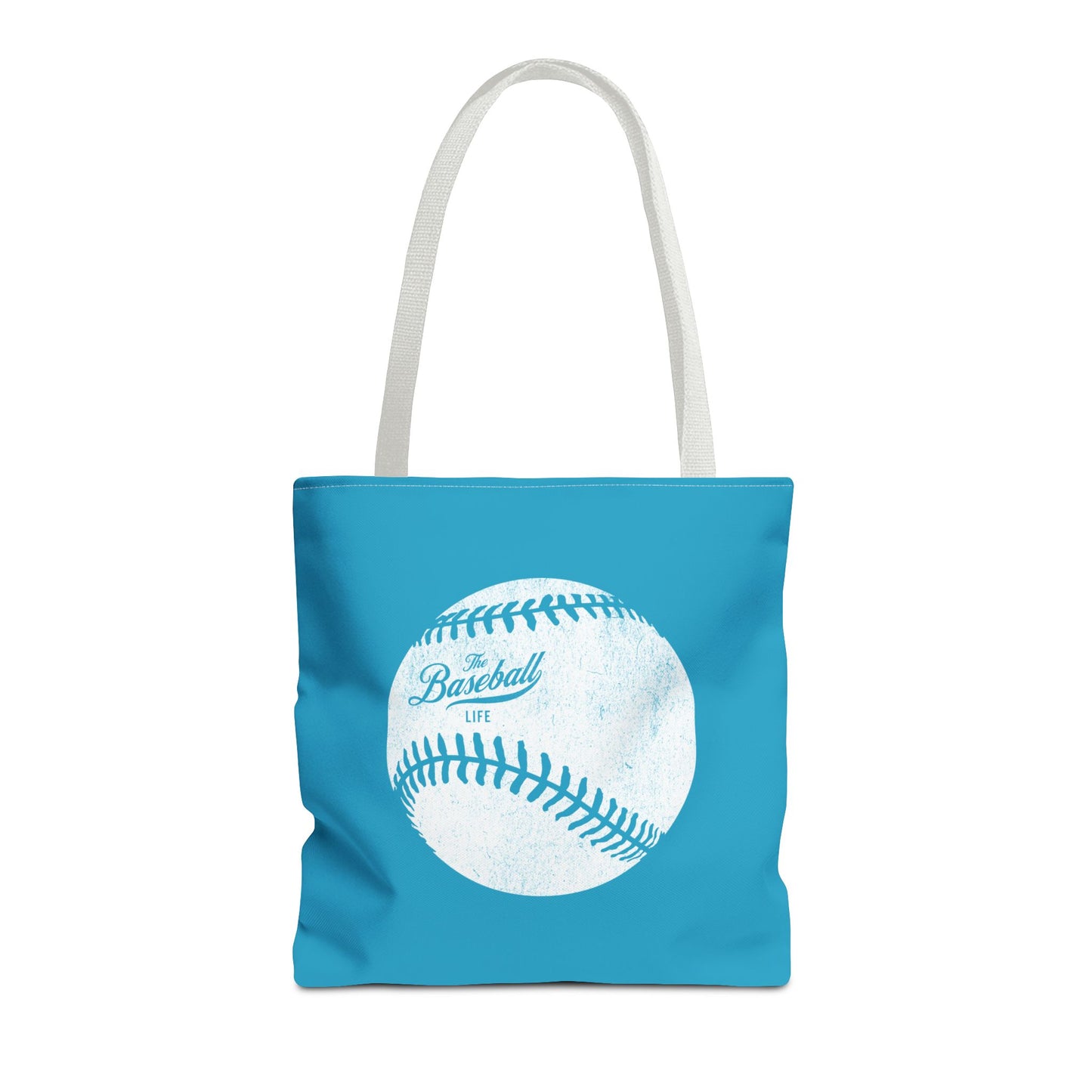 Weathered Baseball Tote Bag_Turquoise